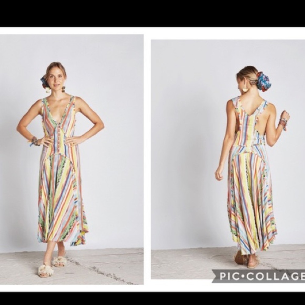 Z & L Brand Multi-Colored Maxi Dress